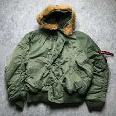 アルファ インダストリー N-2B フライト ジャケット ブーマー グリーン