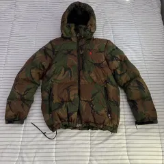 ポロラルフローレン カモフラージュ パータン パファー 軽量ダウン
