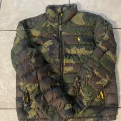 ポロ ラルフ ローレン カモフラージュ 軽量 パッカブル ダウン