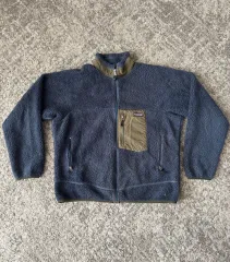 パタゴニア Classic レトロ-X フリース ジャケット Classic ネイビー/カーキ