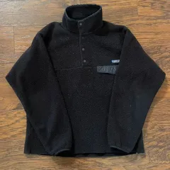 13FW パタゴニア Classic Synchilla（シンチラ） スナップT フリース プルオーバー ブラック