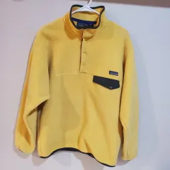 99FW パタゴニア ヴィンテージ Synchilla（シンチラ） スナップ-T イエロー ブラック フリース