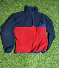 20FW patagonia Synchilla（シンチラ）スナップT フリース ネイビー/レッド