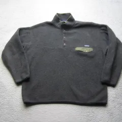 90年代後半 patagonia Synchilla（シンチラ） スナップ-T ダーク グレー/オリーブ