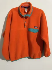 12FW パタゴニア Synchilla（シンチラ） スナップ-T フリース オレンジ ミント ポケット