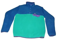 10s パタゴニア Synchilla（シンチラ） スナップ-T ブルー/グリーン