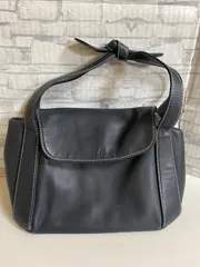 【B1-82】◇   Kitamura   ハンドバッグ　ネイビー