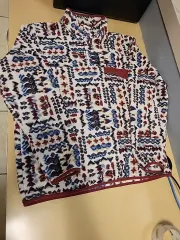 10s パタゴニア Synchilla（シンチラ） スナップT パータン フリース ジャケット レッドマルチ