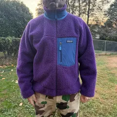 10s パタゴニア レトロ-X フリース パープル ブルー