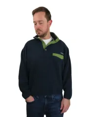 90s patagonia Synchilla（シンチラ）スナップ-T ネイビー/ライム