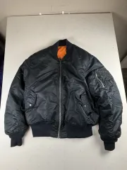 80s アメリカ空軍納入用 アルファ インダストリーズ MA-1ジャンパー ネイビー