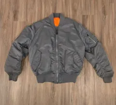 90s アメリカ空軍納入用 アルファ インダストリー MA-1ジャンパー グレー