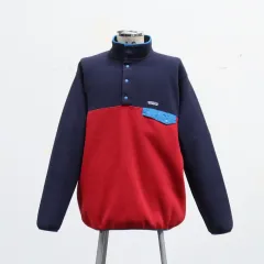 16FW patagonia パタゴニア Synchilla（シンチラ） スナップ-T ネイビー/レッド/ブルー ニカラグア