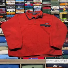 90s patagonia パタゴニア Synchilla（シンチラ） スナップ-T レッド/ネイビー メキシコ