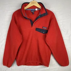 00s patagonia パタゴニア Synchilla（シンチラ） スナップ-T レッド/ブラック USA