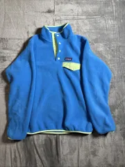 10s patagonia Synchilla（シンチラ） スナップ-T ブルー/ライム