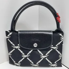 LONCCHAMP ロンシャン　黒　折り畳み　トートバッグ　鞄　エコバッグ　【新品】S