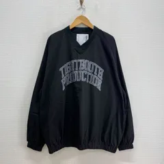 美品 TIGHTBOOTH タイトブース SS25-JK06 COLLEGE WIND SHIRT カレッジロゴ シアサッカー ウィンドシャツ Vネック XL 10131143のサムネイル
