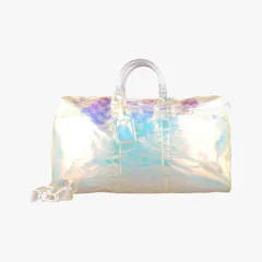 ルイヴィトンLouis Vuittonキーポルバンドリエール50 オーロラ モノグラム プリズム M53271 DR0149