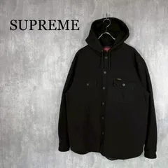 【シュプリーム】18SS リバースフリース パーカー ブラック L シュプリーム SUPREME 18SS Reverse Fleece Hooded Sweatshirt