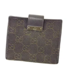 【最大30％OFF】グッチ GUCCI 二つ折り財布 ＧＧキャンバス ブラウン レディース 中古