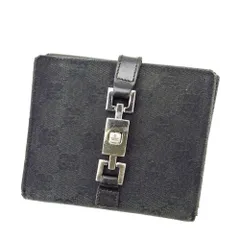 【最大30％OFF】グッチ GUCCI 二つ折り財布 GG柄 ブラック レディース 中古