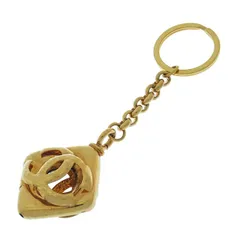 【最大30％OFF★ウィンターセール】シャネル CHANEL キーホルダー ココマーク ダイヤモチーフ ゴールド レディース 中古