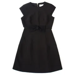 27144 美品 kate spade NEW YORK ケイトスペード ノースリーブワンピース リボン ブラック 黒 サイズ0