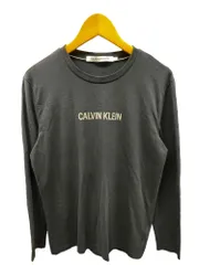 Calvin Klein Jeans (カルバンクラインジーンズ) ロングスリーブTシャツ  レギュラーフィット カットソー リラックス素材 L ブラック メンズ/025