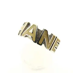 【最大30％OFF★ウィンターセール】シャネル CHANEL リング・指輪 ロゴ ヴィンテージ シルバー×ベージュ レディース 中古