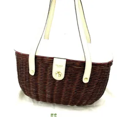 【最大30％OFF】ケイトスペード Kate Spade ハンドバッグ ベージュ×ブラウン レディース 中古