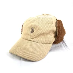 U.S. POLO ASSN ポロラルフローレン コーデュロイキャップ 耳当て付き レディース ファッション 帽子 小物