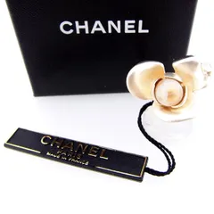 【最大30％OFF★ウィンターセール】シャネル CHANEL リング・指輪 パールモチーフ シルバー×ベージュ レディース 中古