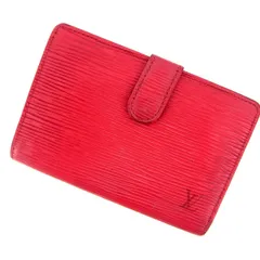 【最大30％OFF】ルイ・ヴィトン LOUIS VUITTON 二つ折り財布 エピ /ポルトモネ　ビエヴィエノワ レッド レディース 中古