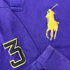 POLO RALPH LAUREN ビックポニー ロゴ ロングスリーブ カラーTシャツ (XL)