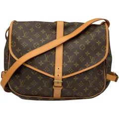 ルイ・ヴィトン LOUIS VUITTON ソミュール35 M42254 ブラウン モノグラム レディース ショルダーバッグ