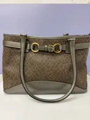 NINA　RICCI ニナリッチ　トートバッグ　ジラフ柄　ブラウン　レディース