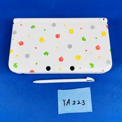 ◇YA223【限定】ニンテンドー 3DSLL とびだせどうぶつの森  パック仕様 本体／タッチペン付き 限定デザイン コラボ商品 カラフル モチーフ 携帯型ゲーム機  Nintendo 任天堂