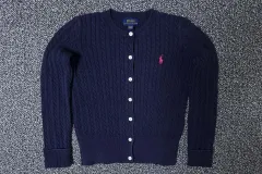 140 ポロ キッズ ケーブル ニット カーディガン