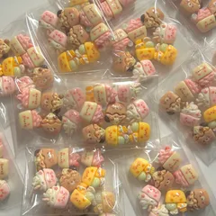 1セット 120円 8個入り ミニパーツ デコパーツ ホイップ ホイップデコ ハンドメイド 資材 ゆめかわ アニマル DIY