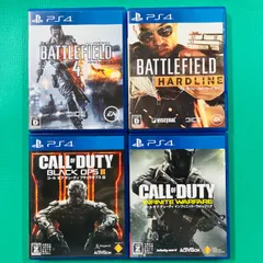 【４点セット】PS4 バトルフィールド4 バトルフィールド ハードライン コールオブデューティ ブラックオプスIII コールオブデューティ インフィニットウォーフェア プレイステーション4