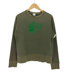 ナイキ NIKE 00S グレータグ フロッキー プリント ラグラン スリーブ プルオーバー スウェット レディース import:L