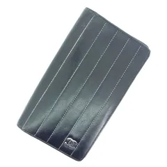 【最大30％OFF★ウィンターセール】シャネル CHANEL 二つ折り財布 ココマーク ブラック レディース 中古