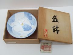 深川製磁 22cm 菓子器/中鉢 牡丹金ミル 木箱入/宮内庁御用達 - メルカリ