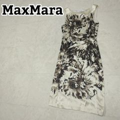 MaxMara マックスマーラ 花柄 ワンピース 白タグ - メルカリ