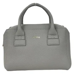 FURLA(フルラ) ハンドバッグ美品  カプリッチョ ライトグレー レザー