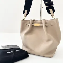 デメリエー DEMELLIER ショルダー バッグ NEW YORK BUCKET ベージュ 牛革 バケットバッグ 2024SS スペイン製 トゥモローランド取扱い 未使用級 美品 デメリエ 5D033のサムネイル