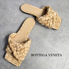 BOTTEGA VENETA リド サンダル フラットサンダル ベージュ - メルカリ