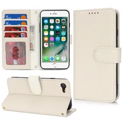 新品 対応 iPhone SE ケース 第2世代 第3世代 手帳型 カード収納 スタンド機能 iPhone 8 ケース 本革 大容量 耐衝撃 カード収納 iPhone 7 ケース 手帳型 アイフォンse ケース レザー ミルクホワイトです