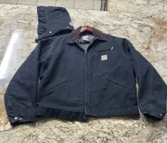 Carhartt カーハート J01 デトロイト ジャケット ブラック (フード含む)